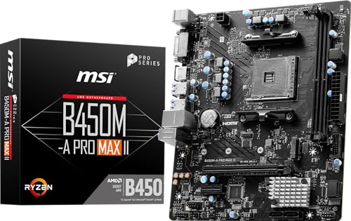 MSI B450M-A PRO MAX II ProSeries MATX DDR4 Motherboard